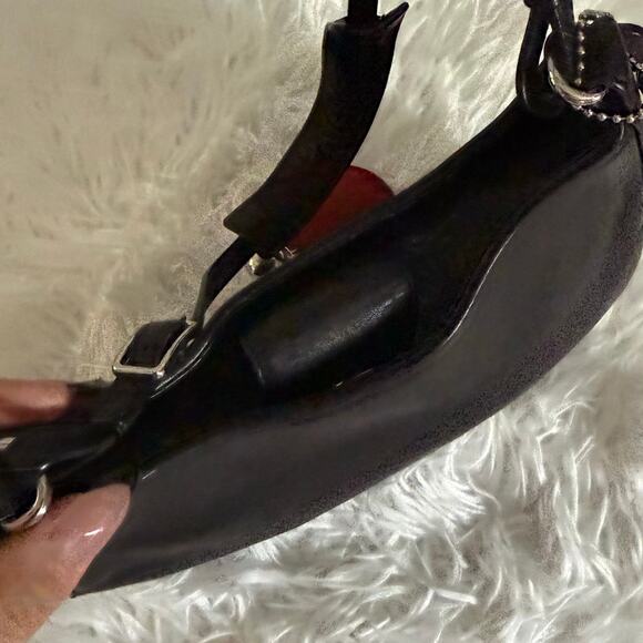 y2k COACH Vintage 2002 Black Mini Legacy 8319 Shoulder Bag Hobo - Picture 4 of 9